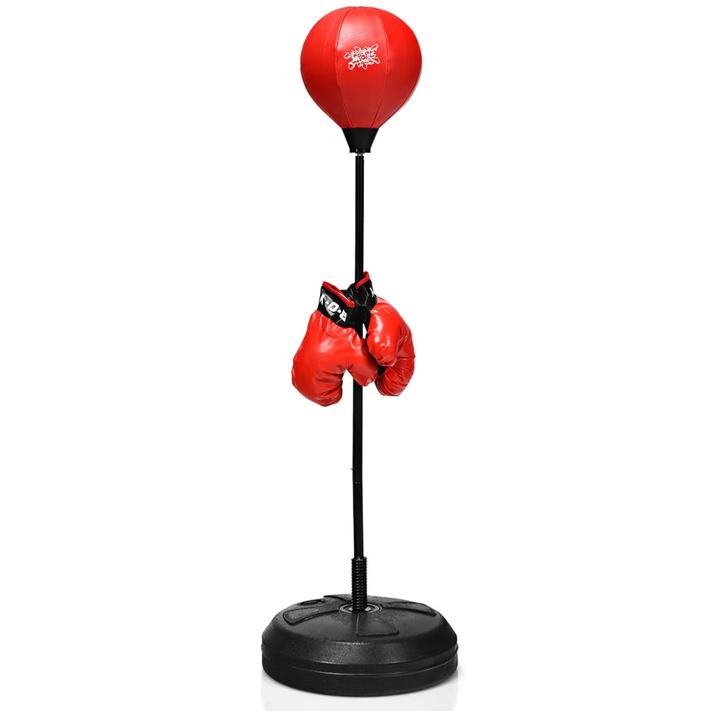 Boxing Punching Bag with Height Adjustable Stand and Boxing Gloves K361