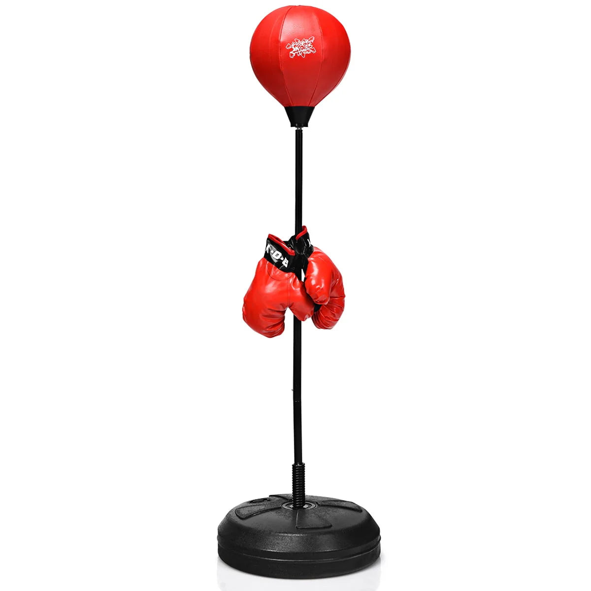 Boxing Punching Bag with Height Adjustable Stand and Boxing Gloves K361