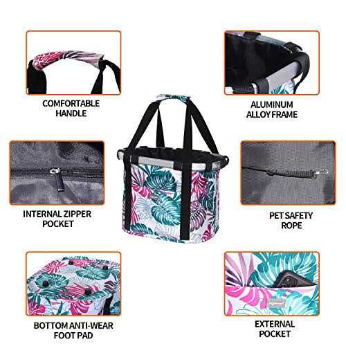 Folding Detachable Bicycle Handlebar Basket I195