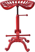 Rustic Industrial Farmhouse Tractor Seat Counter Height Adjustable Bar Stool Cast Iron Swivel Stool R162