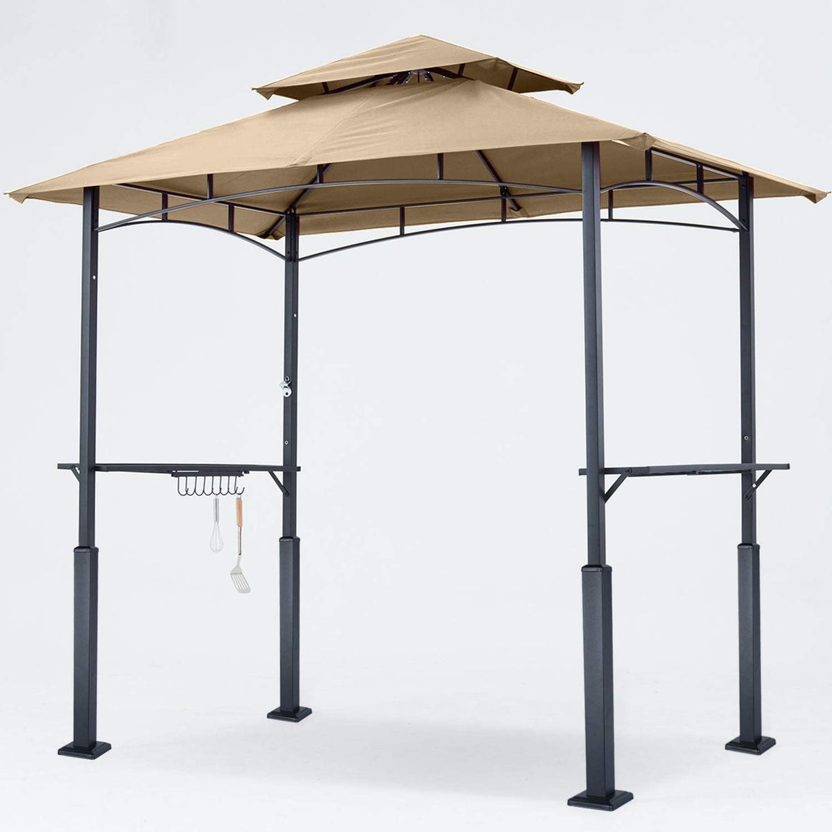 8'x 5' Grill Gazebo with LED Light L2266