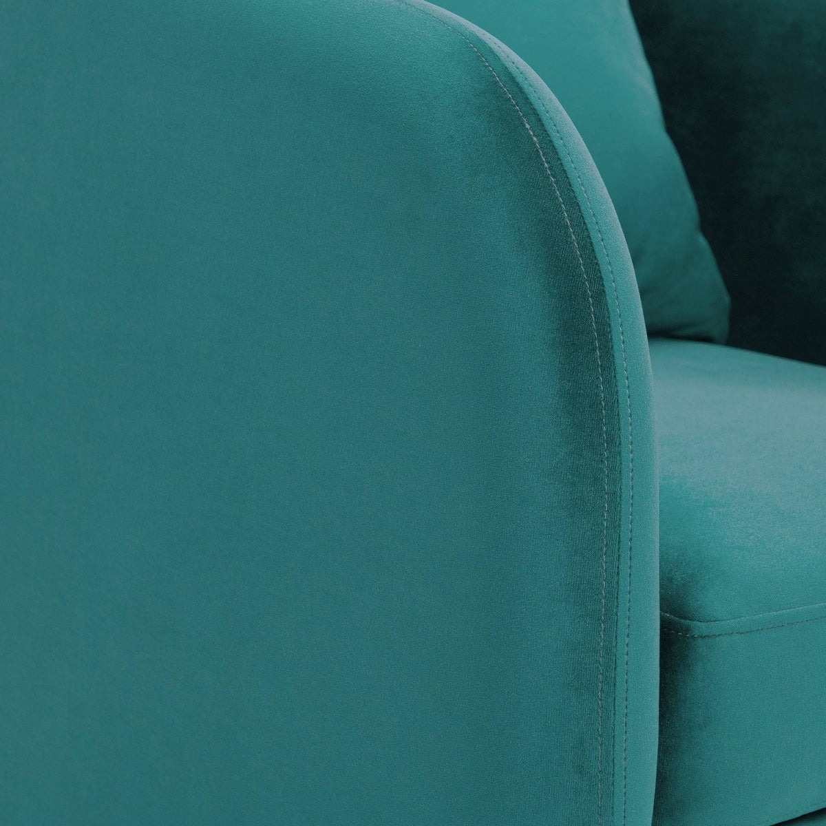 Marine Blue Accent Chair with Gold Legs R72001