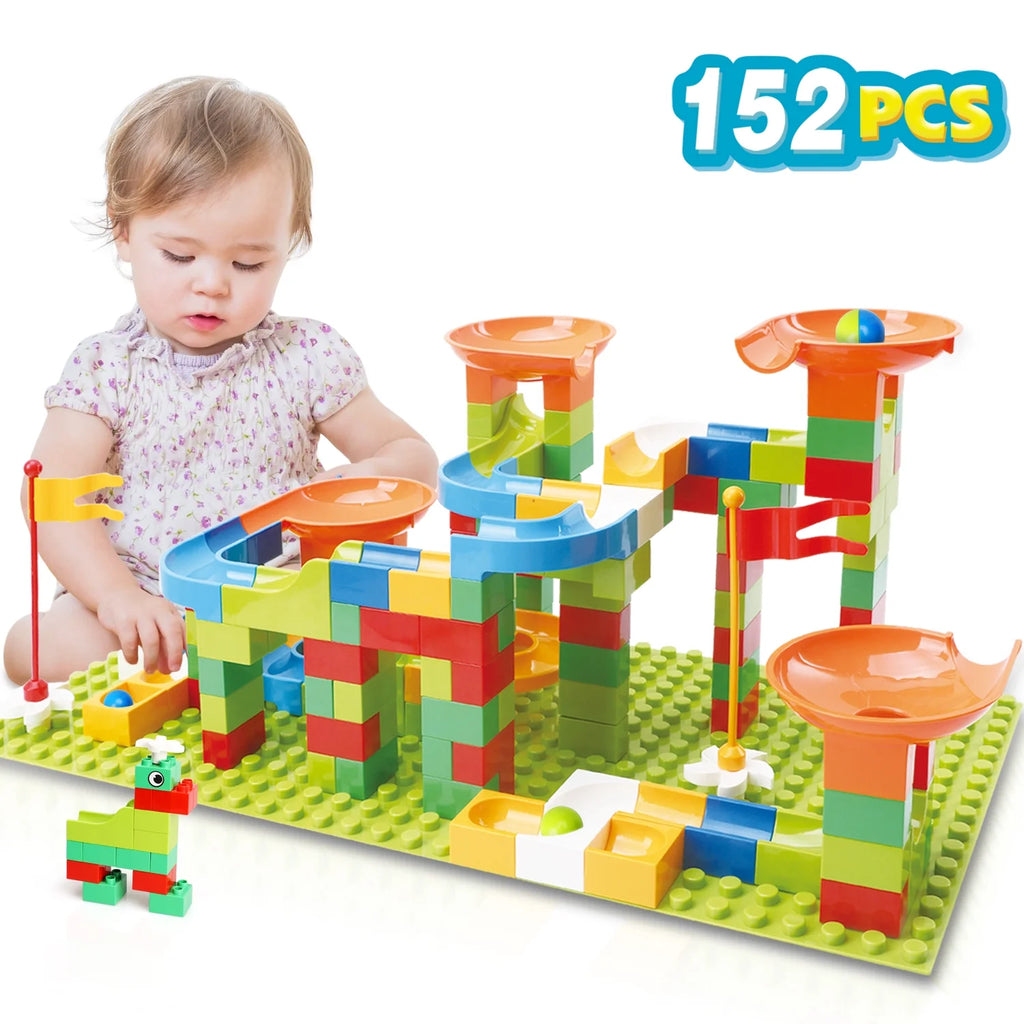 152 PCS Marble Run Set Building Blocks W429756