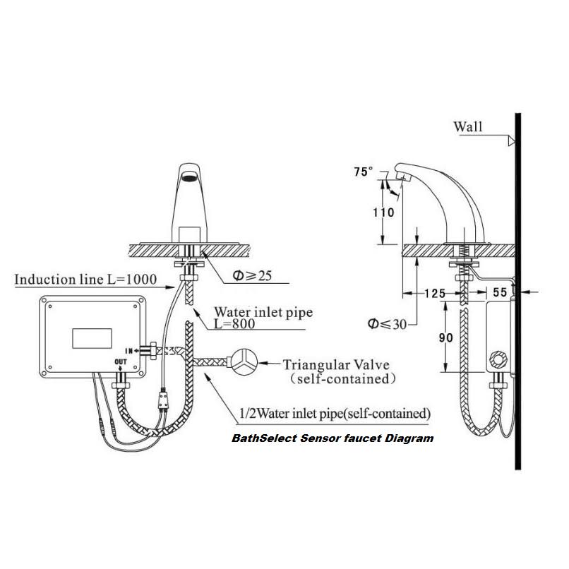 Chrome Automatic Sensor Faucet J1560