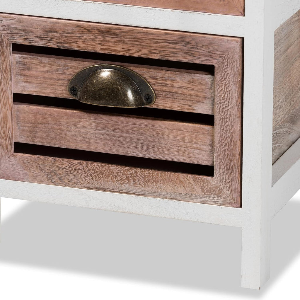 White/Oak Brown Shelving and Cabinets Z31267