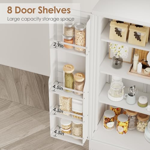 Black Metal Storage Cabinet with 3 Adjustable Shelves H2817