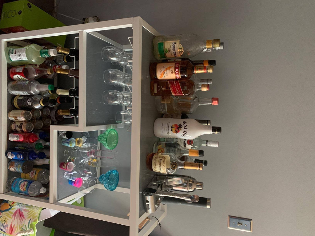White Bar Cart N37532