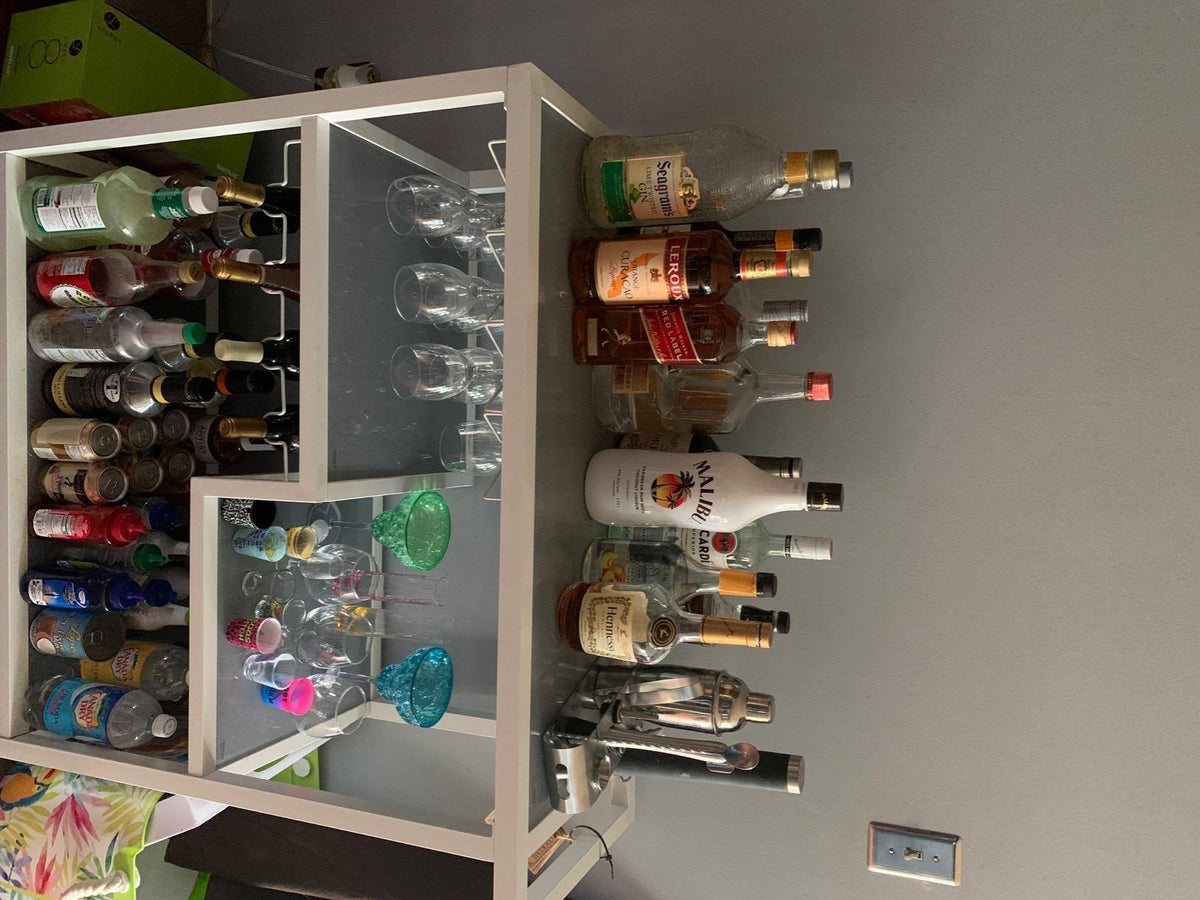 White Bar Cart N37532