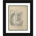 Black Ornate Framed Double Matted Museum Art Print 19x24 M2648