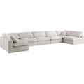 Cream Velvet Modular Sectional S8689