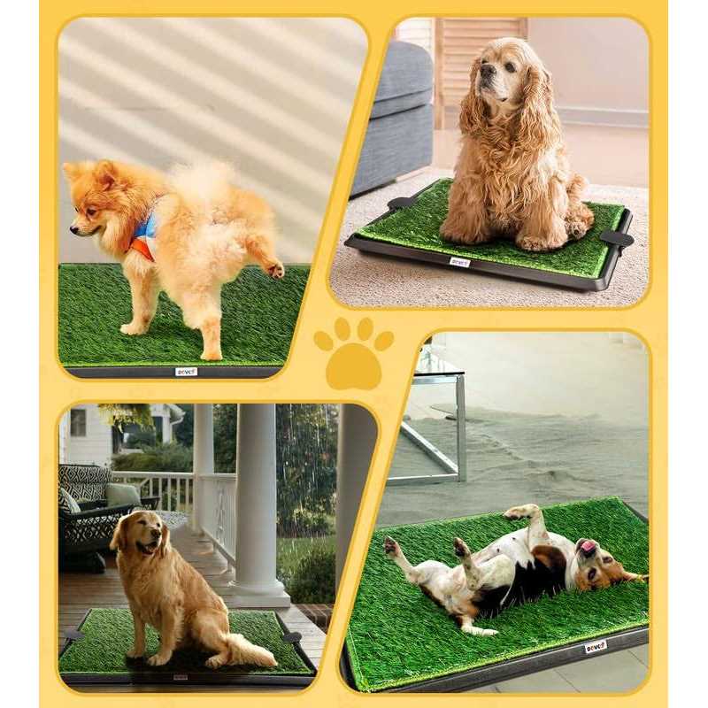 Super Absorbent Dog Grass Pad with Tray 4-Layer L91124