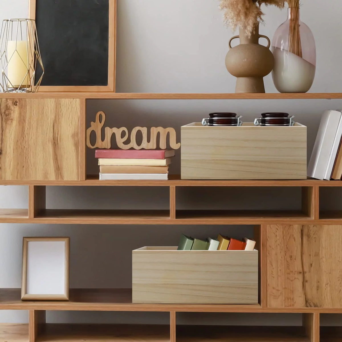 Unfinished Wood Crates 2 Pack G906