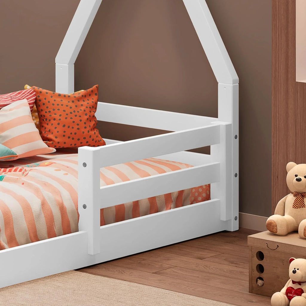 Solid Wood Toddler Bed White B385