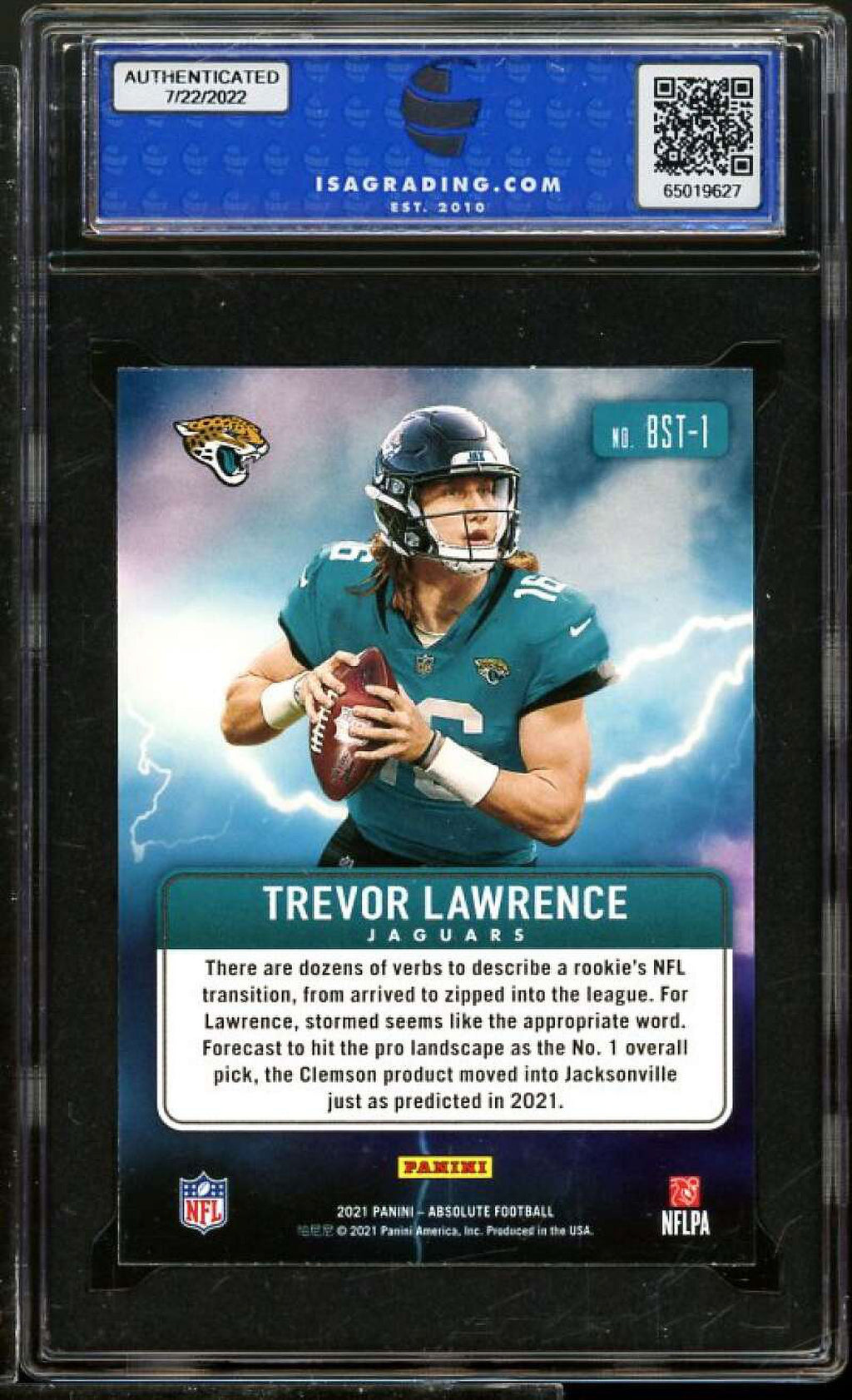 2021 Panini Absolute Rookie Card #BST-1 ISA 10 GEM MINT O4233