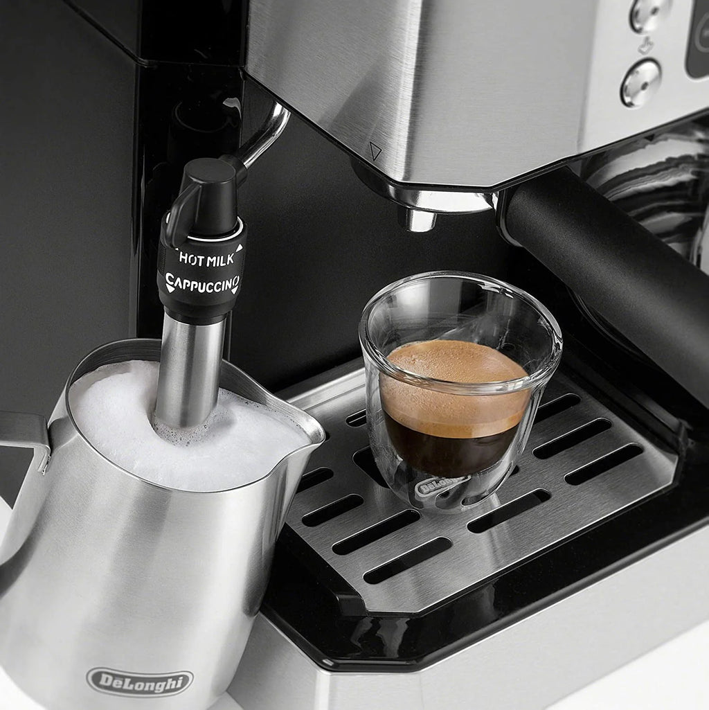 Combination Coffee Maker & Espresso Machine with Milk Frother and Glass Coffee Pot I14079