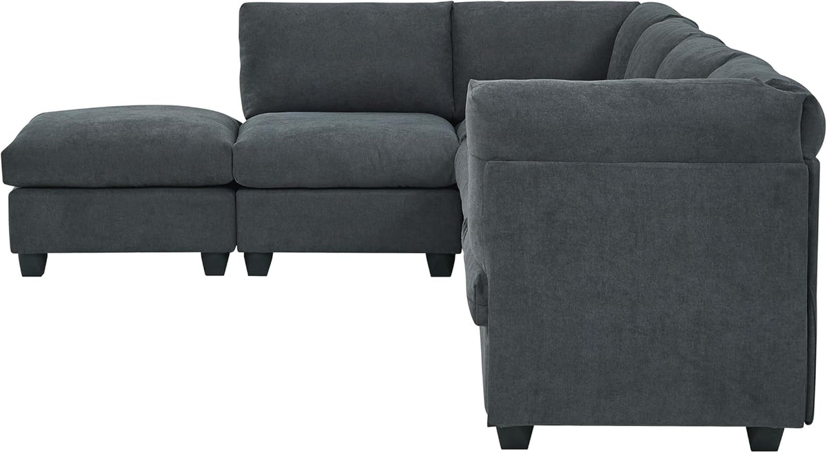Dark Gray Modular Sectional R154