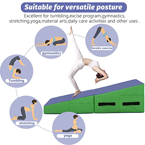 48"x24" Folding Incline Cheese Wedge Gymnastics Mat B7173