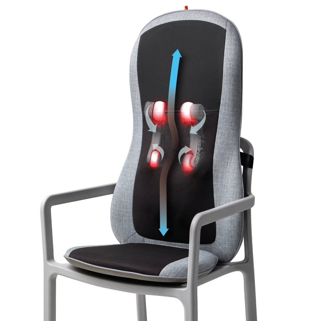 Shiatsu Chair Pad Seat Cushion Massager with 4 Gel Nodes T602