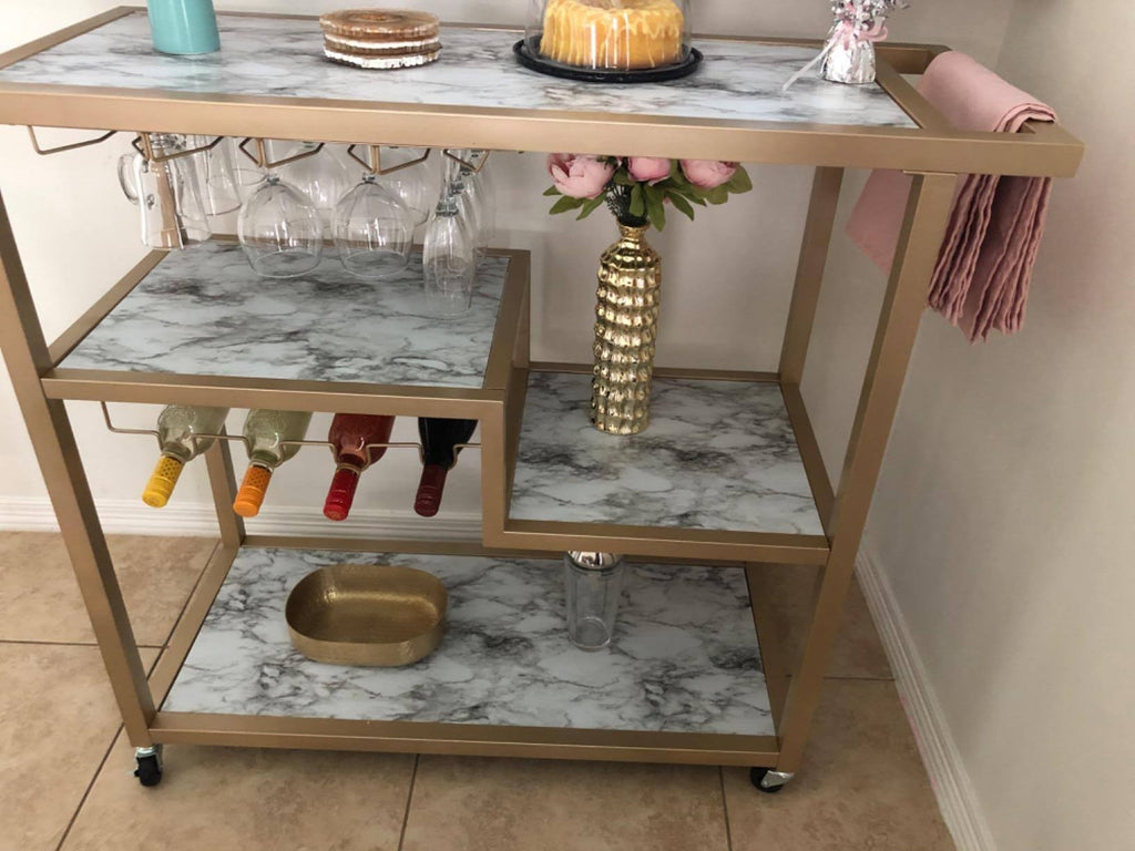 White Bar Cart N37532
