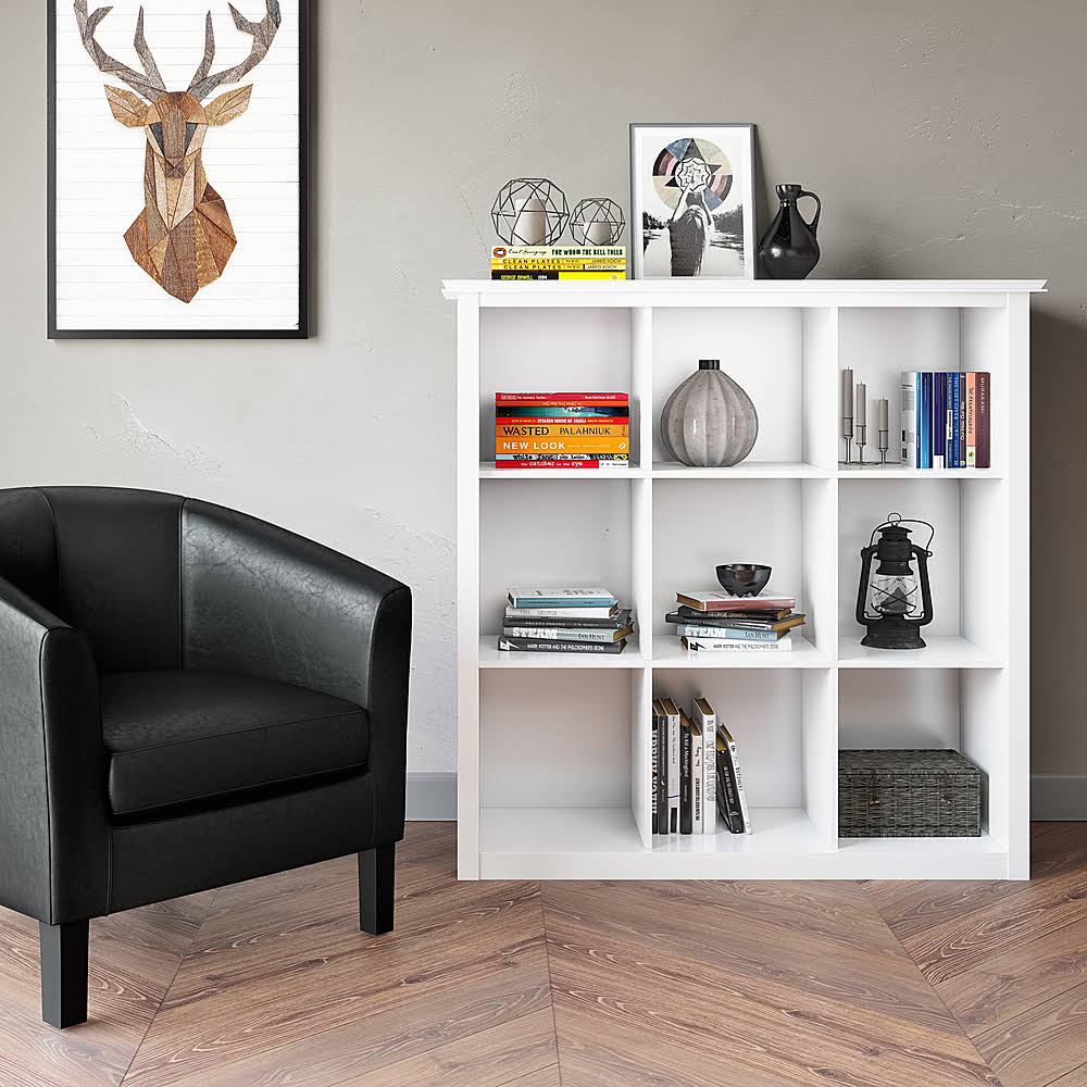 White 9 Cube Bookcase and Storage Unit S752