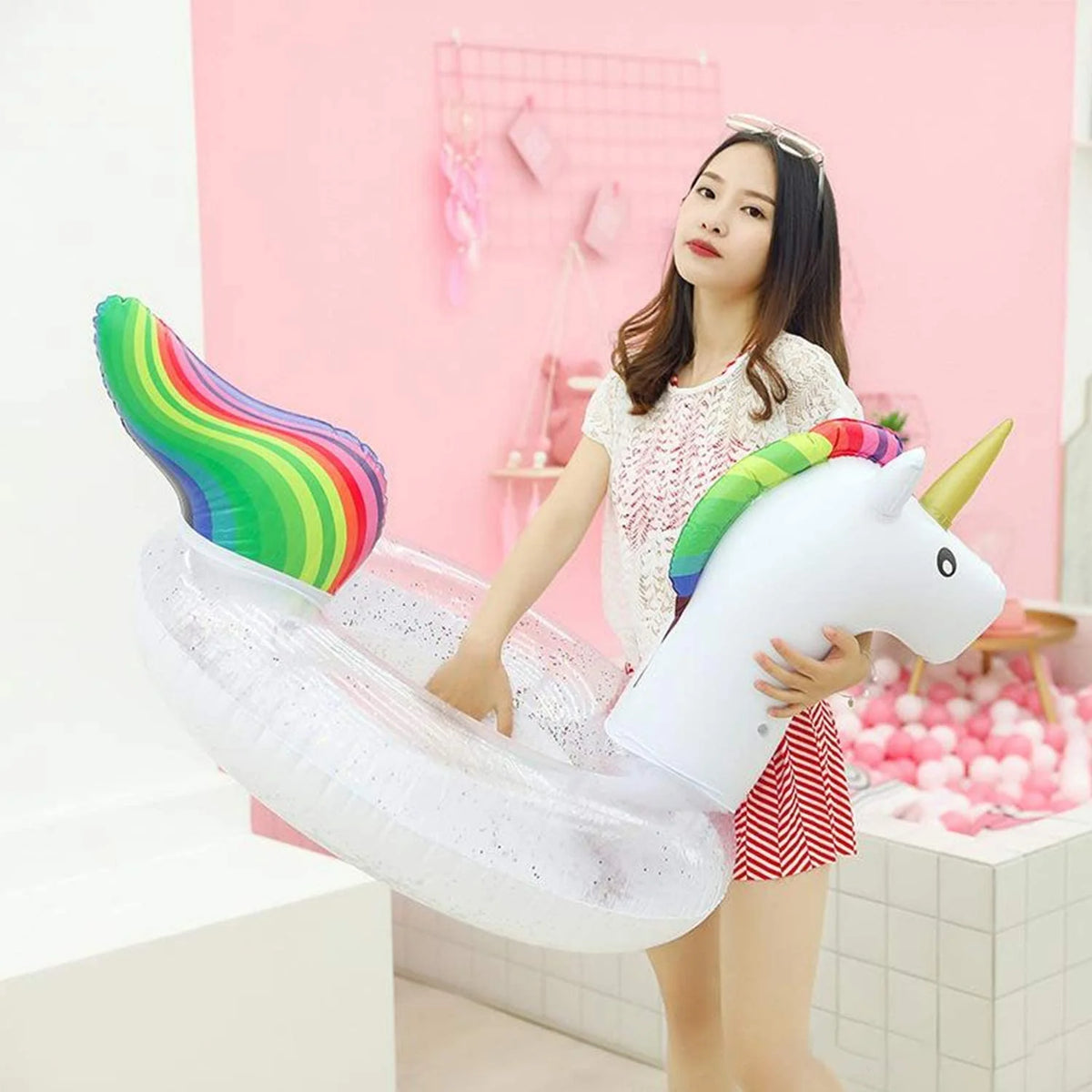 Inflatable Unicorn Pool Float U920