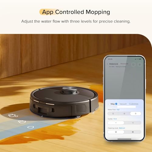 Black Robot Vacuum and Mop with Self-Emptying Z101448