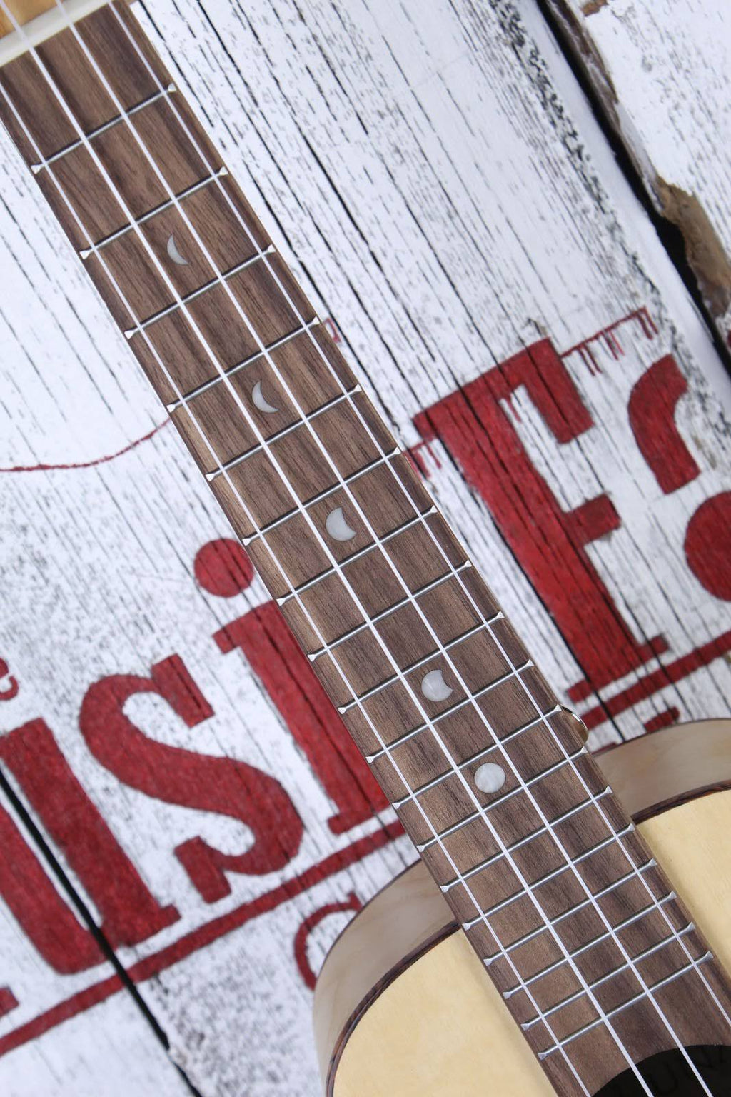 Olive Ash Burl Crescent Ukulele G993