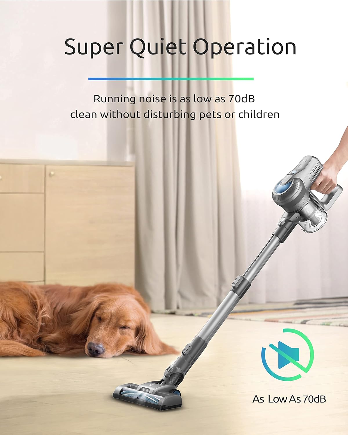 Cordless Stick Vacuum with LED Headlight J532399