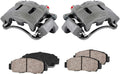 Front Loaded OE Caliper Assembly Set + Ceramic Brake Pads J8526