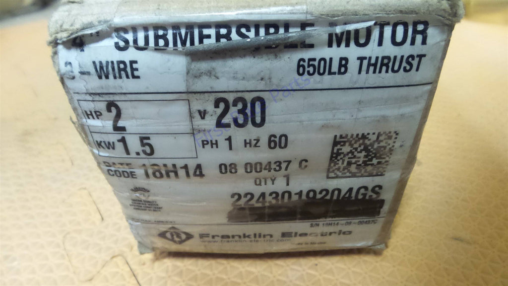 Deep Well Submersible Pump Motor J487