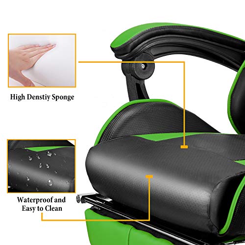 Pink Gaming Chair with Footrest N170946