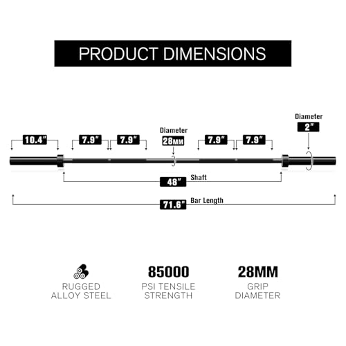Olympic Barbell 2 Inch Weight Bar R987