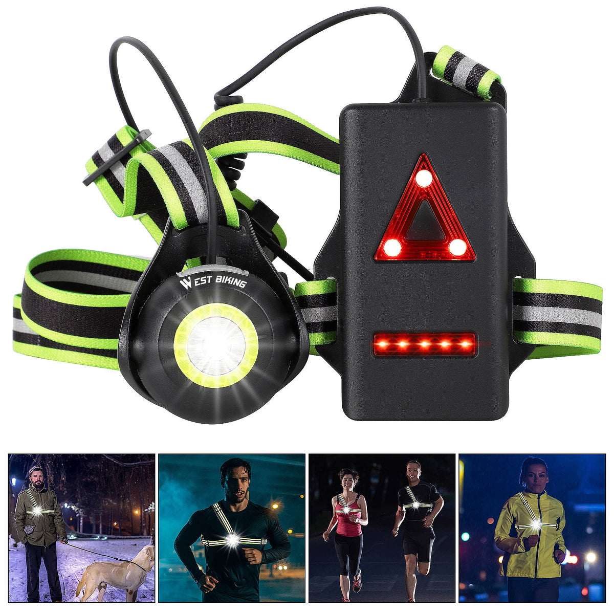 500 Lumens LED Chest Light with USB Rechargeable Q553