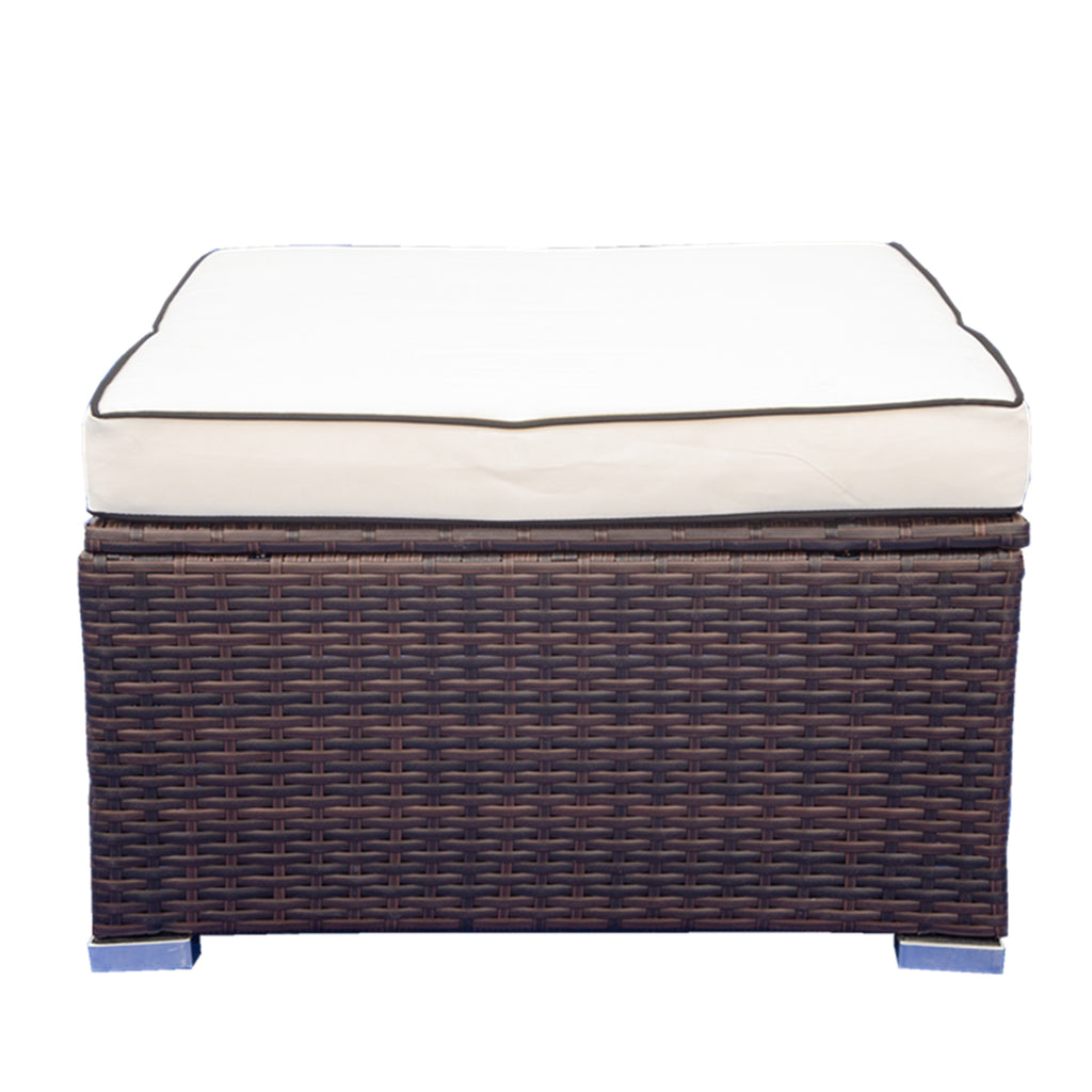 3 Piece Patio Sectional Wicker Rattan Outdoor Furniture Sofa Set O8614