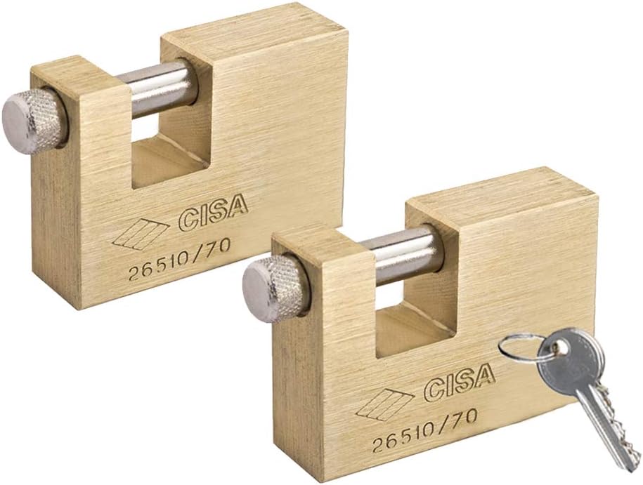 Keyed Alike Solid Monoblock Heavy Duty Padlocks, Pack of 2 N16971