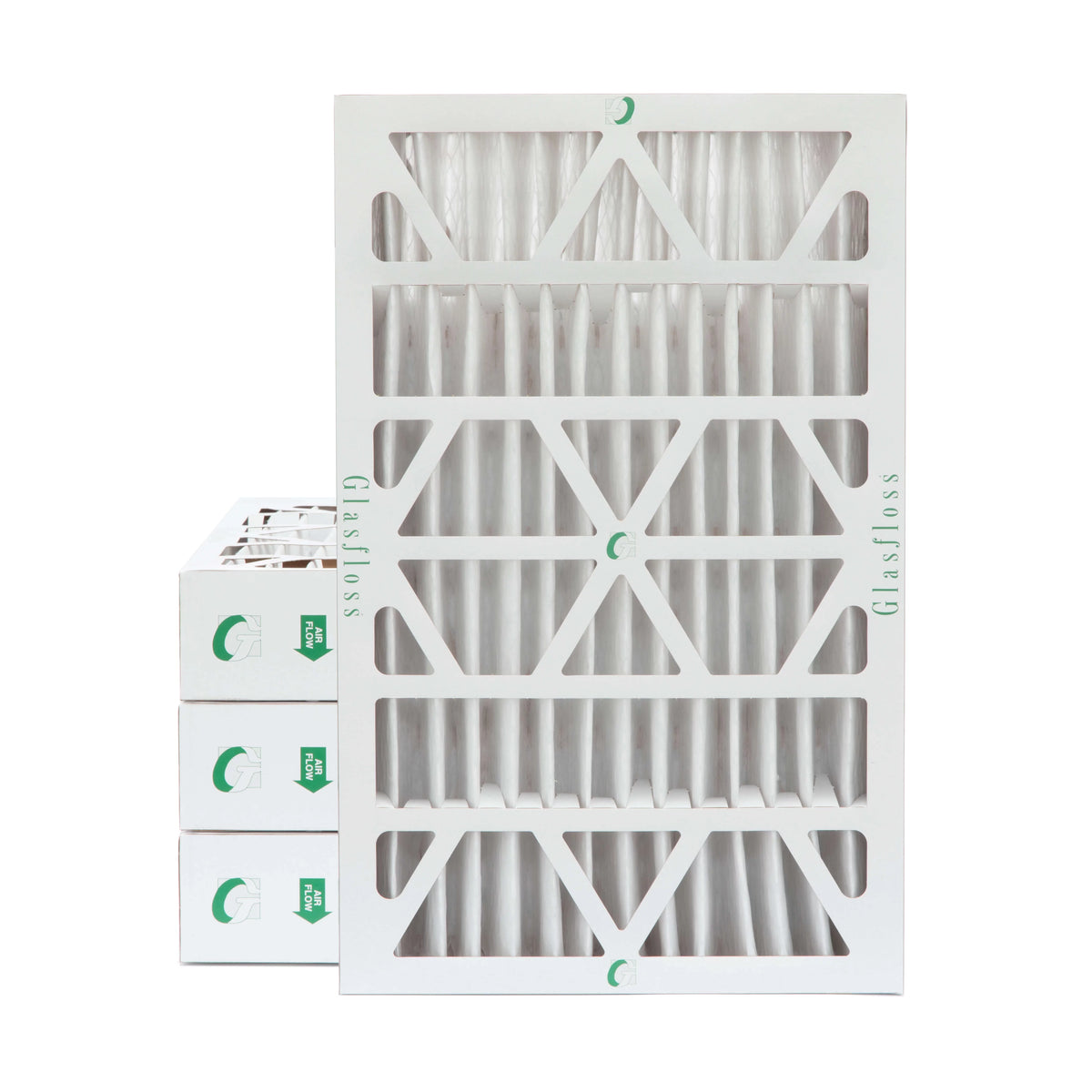 16x25x4 MERV 13 Pleated AC Furnace Air Filters 4 Pack C7169
