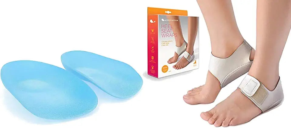 XL Plantar Fasciitis Insoles and Heel Wraps K118