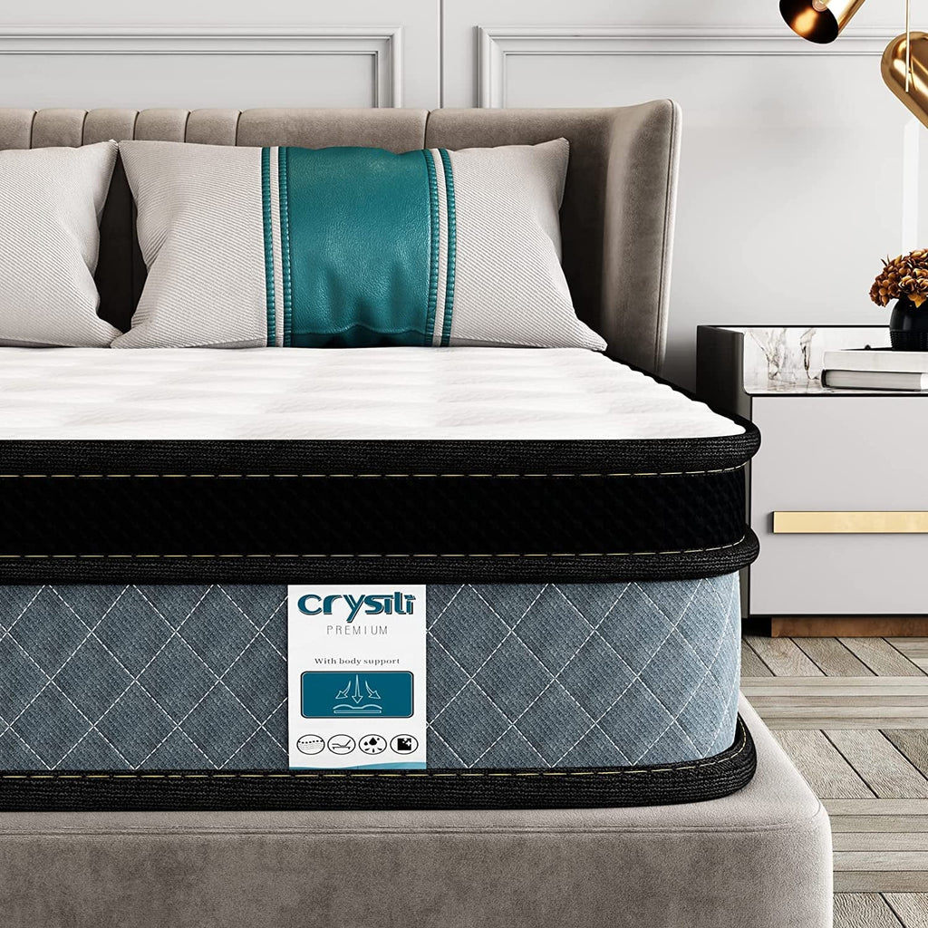 Queen Size Memory Foam Innerspring Hybrid Mattress Y544