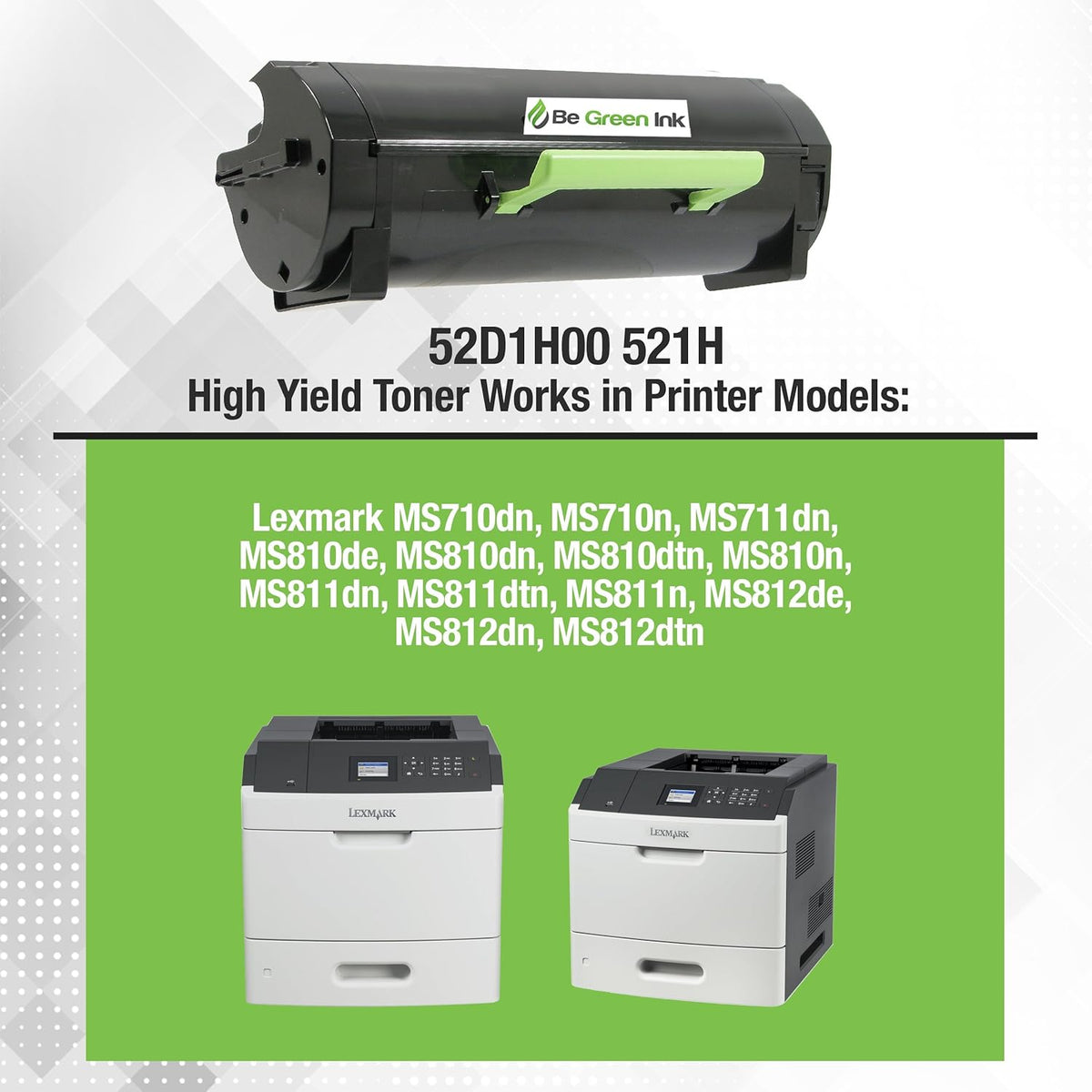 Compatible Toner Cartridge for Lexmark MS810 MS710 (1-Pack Black 25,000 Yield) V3505