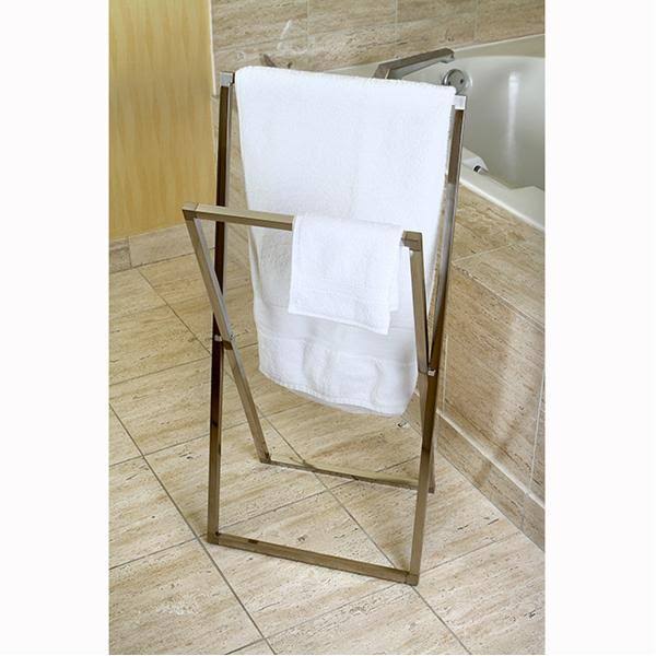 Polished Chrome Steel Construction Towel Rack W451737