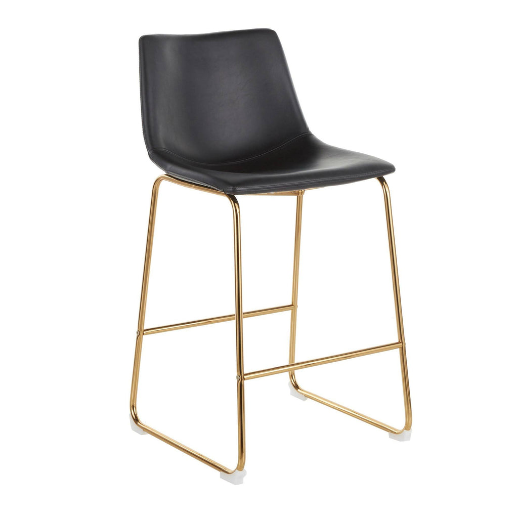 26x22 Counter Stool Black Espresso Set of 2 N4719