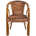 Stacking Patio Dining Armchair Brown W376229