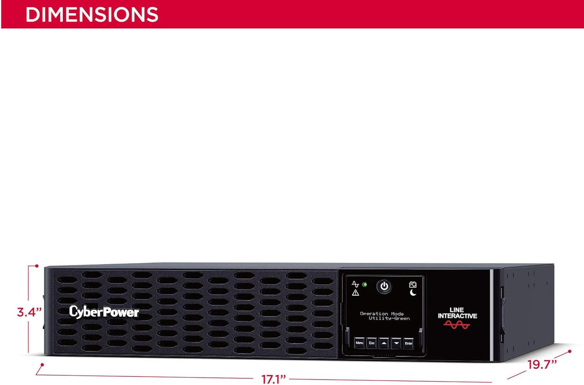 2200VA/2200W 8 Outlets 2U Rack/Tower UPS System P13341