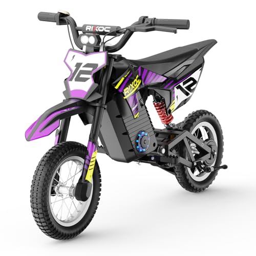 Kids Electric Dirt Bike 25KM/h Adjustable Speed Black A1814