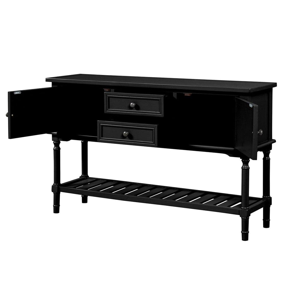 Navy Blue Console Table with 2 Drawers K596