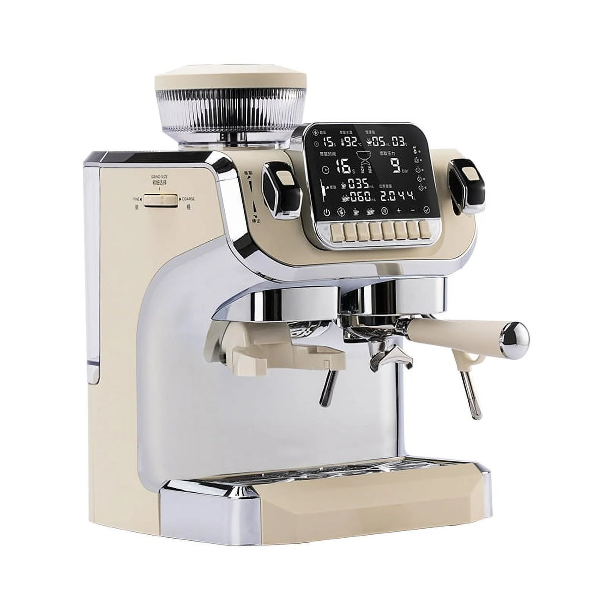 Espresso Machine with Milk Frother, Semi Automatic Coffee Machine with Grinder E7960