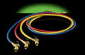 72' Refrigeration Hoses with Ball Valve Ends, Set of 3 Y59857