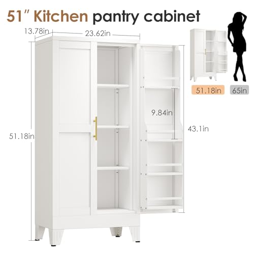 Black Metal Storage Cabinet with 3 Adjustable Shelves H2817