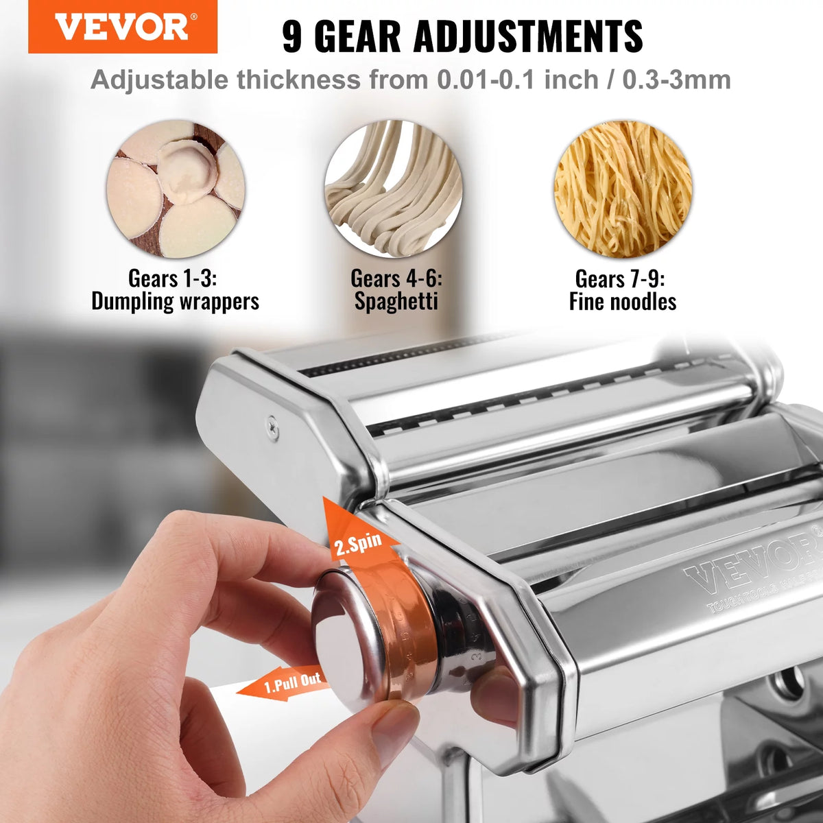 Electric Stainless Steel Pasta Maker Machine C4141