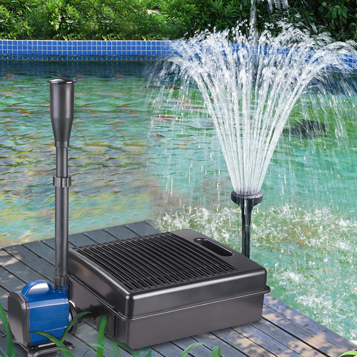 Submersible Pond Filter Pump Fountain Kit 792GPH J496945